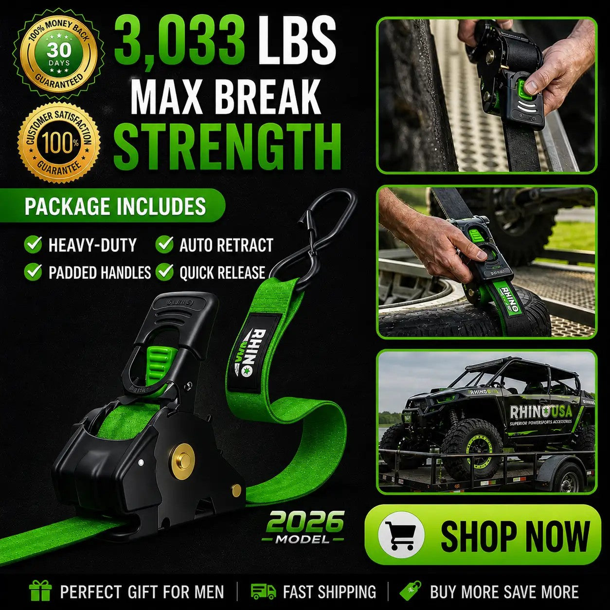 π₯ Selling Fast 50% OFF π Perfect Gift β Retractable Ratchet Strap (2026 Upgraded Edition)