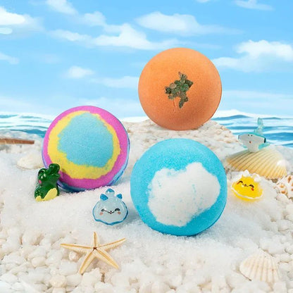 Kids Bath Ball Kids Bath Salt Ball Natural Organic Land & Sea Toys Handmade Ball For Kids For Dry Skin Moisturize